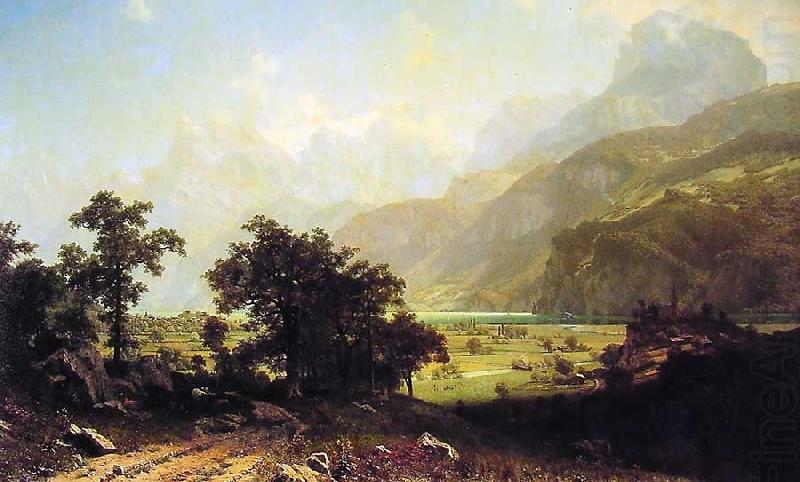 Albert Bierstadt Lake Lucerne, Switzerland china oil painting image